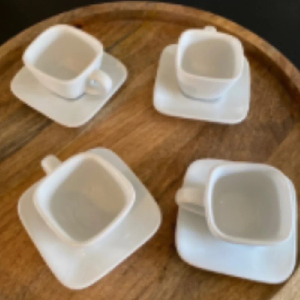 Crate & Barrel Cappuccino Set